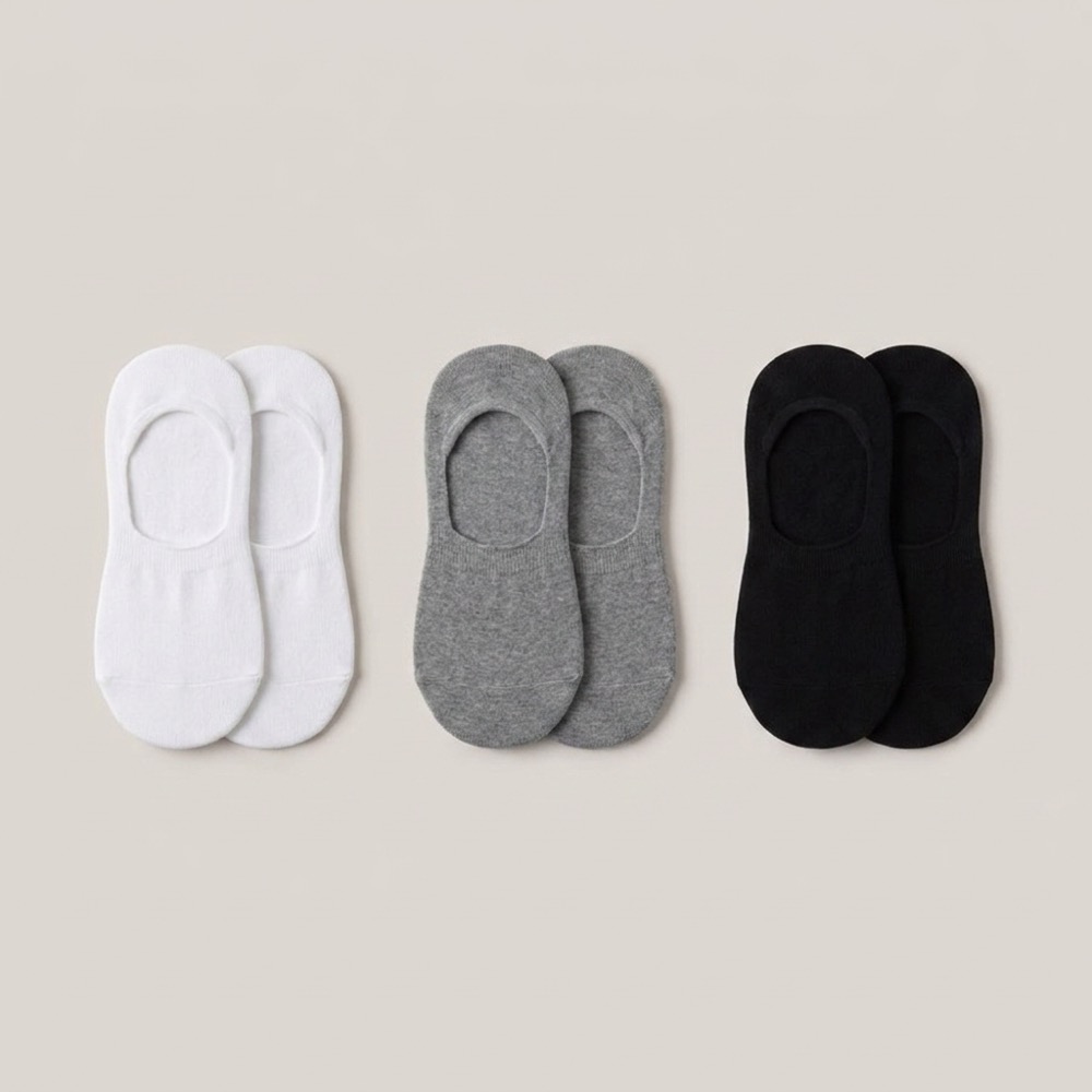 Invisible No-Show Socks 3-Pack