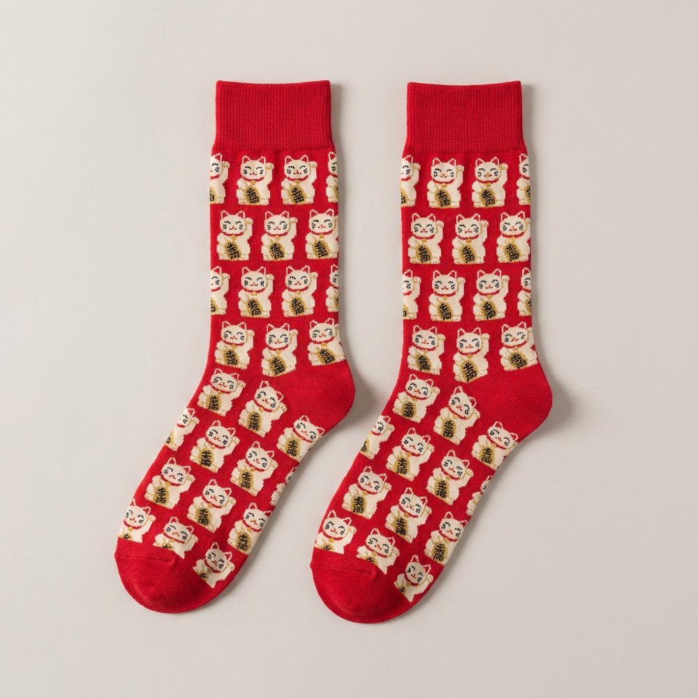 Lucky Cat Socks