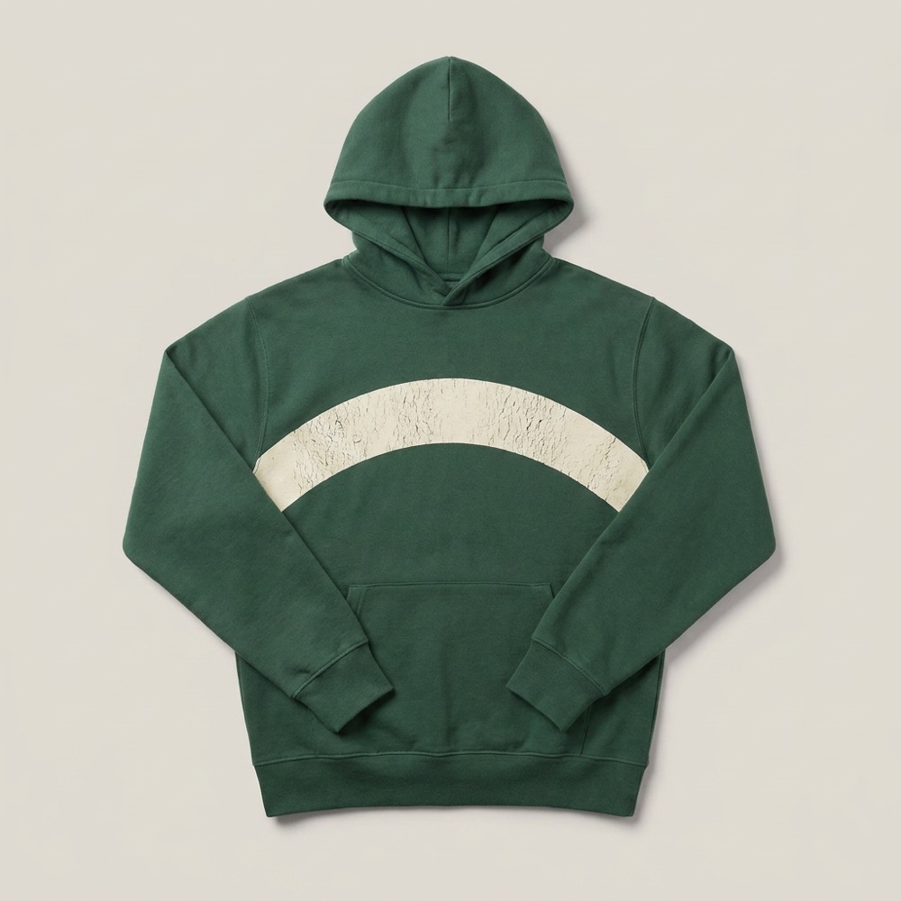 College Print Hoodie