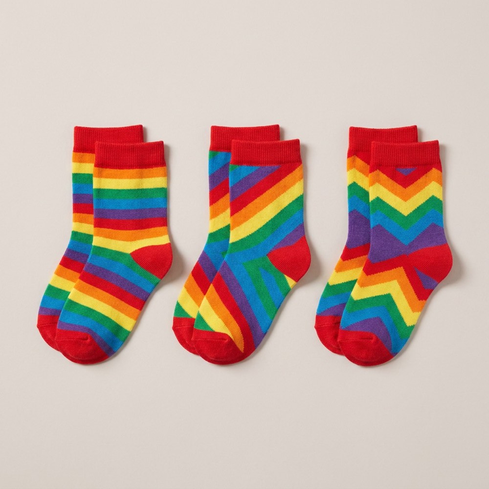 Kids Rainbow Socks 3-Pack
